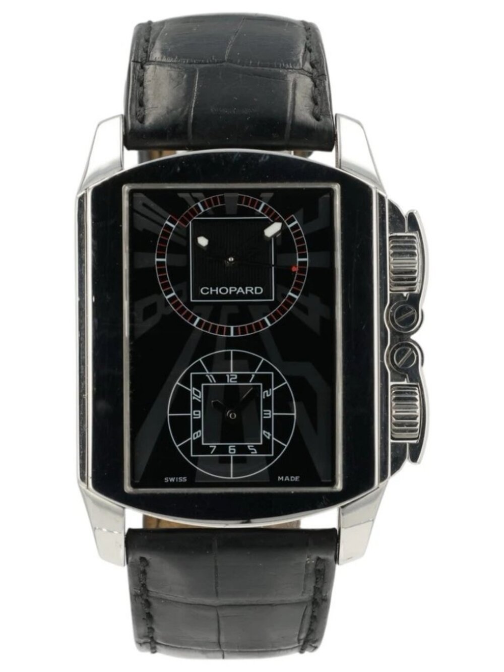 Chopard GMT Dual Time Black Dial Stainless Steel 38mm Automatic Men’s Watc